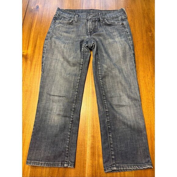 CITIZENS OF HUMANITY WIMBLEDON 254 STRETCH CROPPED KELLY-W26 - Picture 2 of 11